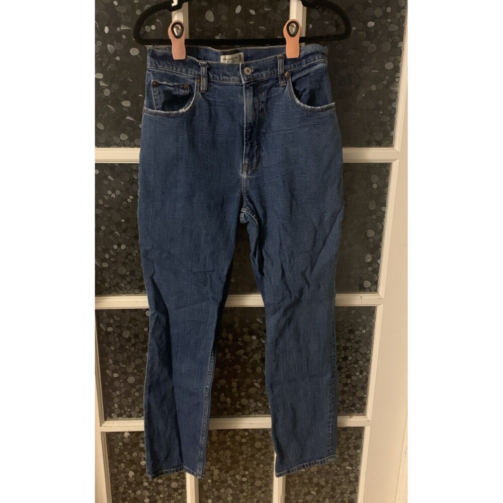 Abercrombie & Fitch Curve Love Jeans 30/10S Ultra High Rise Slim Straight